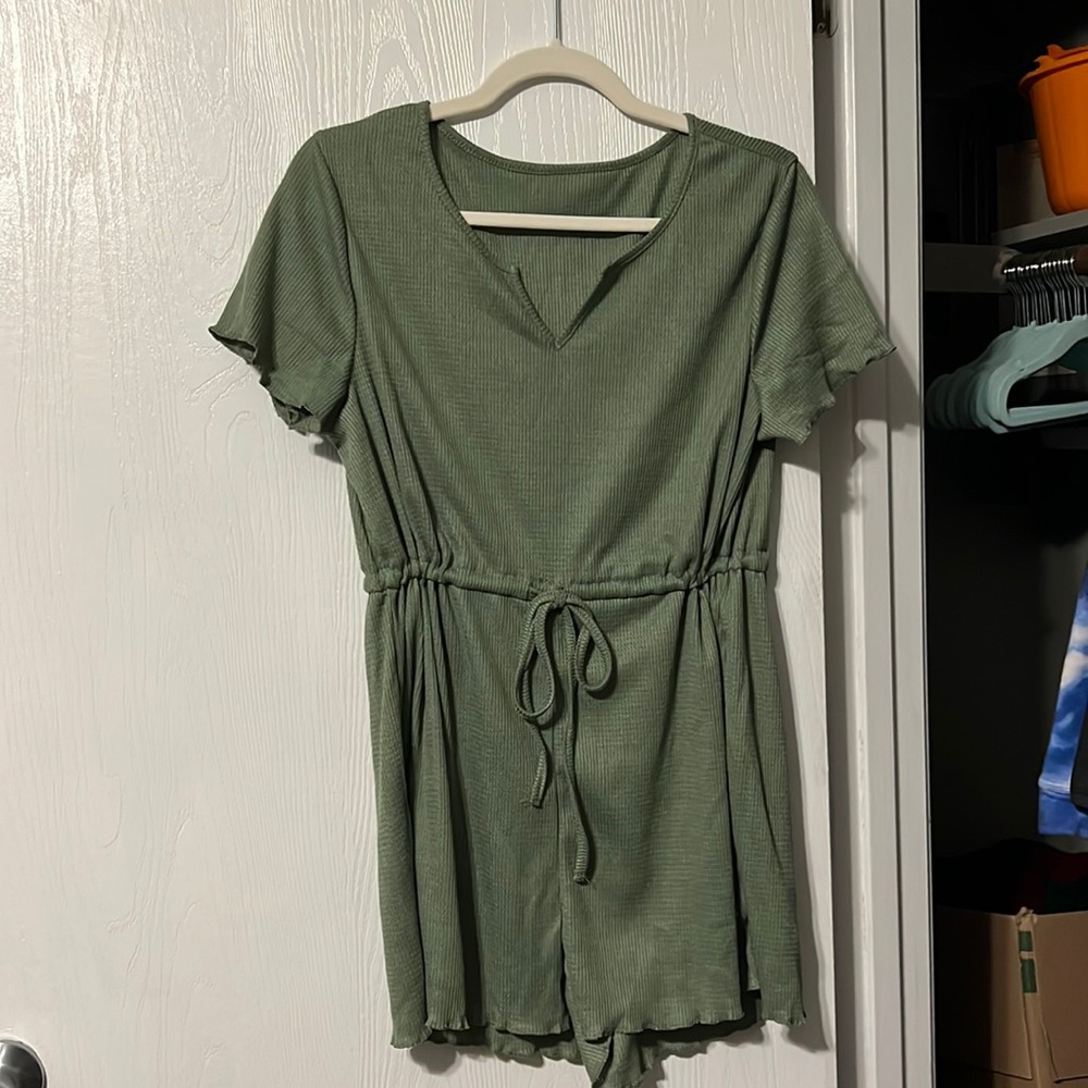 Light fabric romper